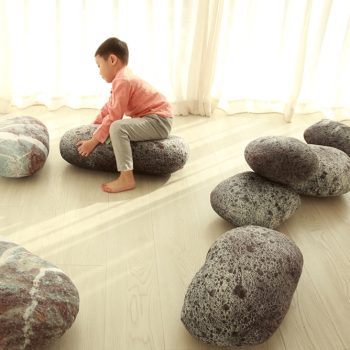 floor stone pillow cushions 4274