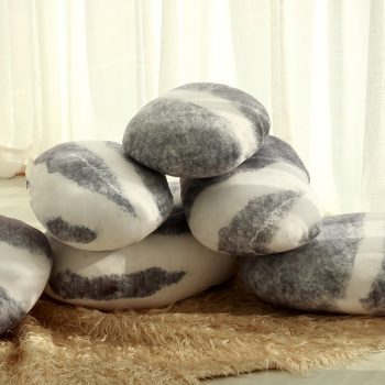 pebble stone floor pillows 4217