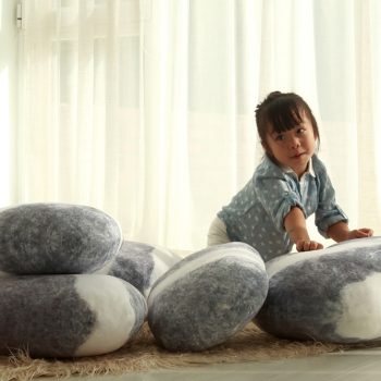 pebble stone floor pillows 4219