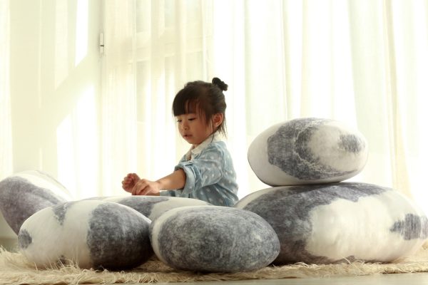 Pebble Cushions Rock Cushions Floor Stone Pillows - Image 6