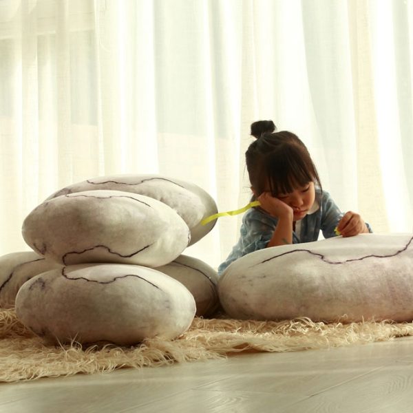 stone shaped floor pillows 4223