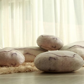 stone shaped floor pillows 4225